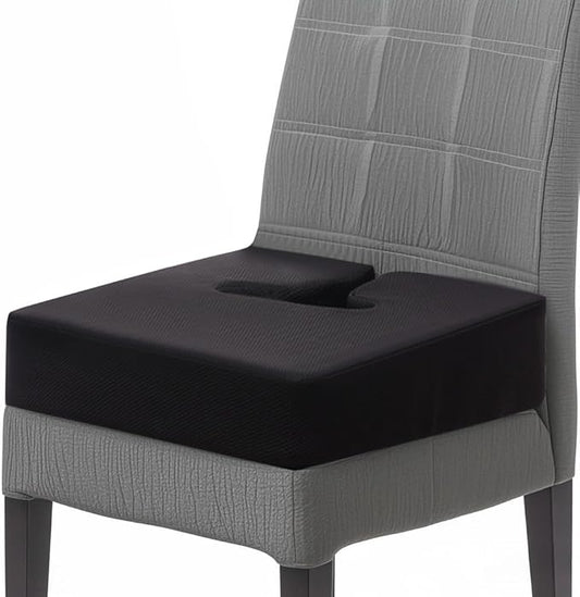 Extra Thick Office Chair seat Cushion, Back and Hip Pads, Non-Slip seat Cushion for Long Hours in wheelchairs/Cars and Dining Chairs.