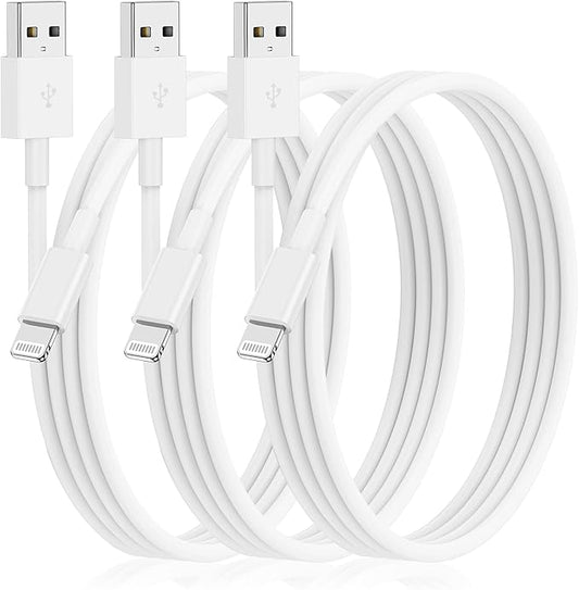 3Pack for [Apple MFi Certified] iPhone Charging Cable 6Feet-Lightning to USB Cable Wire - 3 Foot iPhone USB Charger Cords for Appe iPhone 14 13 12Pro/Pro Max/Xs Max XR X 8 7 6 5 Plus SE