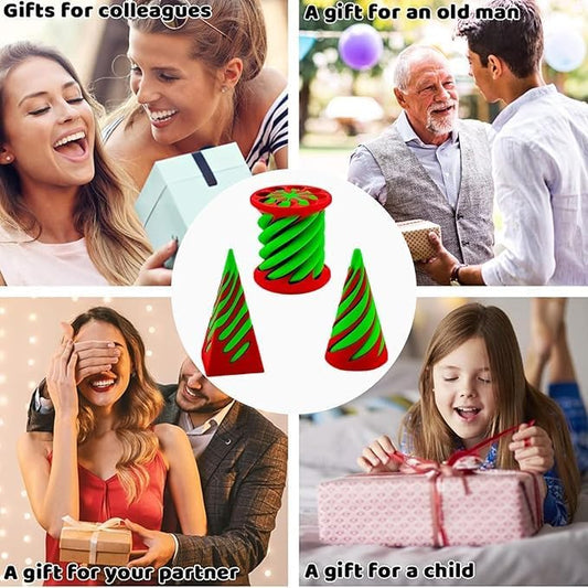 3 Packs Impossible Cone,Spiral Cone Fidget Toy,Impossible Cones passthrough Impossible Pyramid for Relaxing,Spiral Fidget Toy passthrough Impossible Cone,Birthday for Adults & Kids