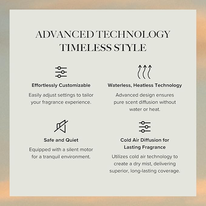 Diffuser Air 2 - Cold-Air Diffusion | Covers 1,000 Sq Ft | No Heat, No Water | Safe for Pets & Kids | Rechargeable Battery | WiFi & Bluetooth | Interchangeable Motor | Silver