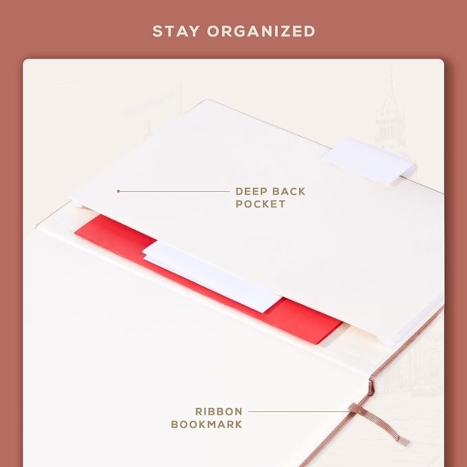 BEECHMORE BOOKS Blank Sheet Music Notebook – A4 8.5x11.5 for Songwriters, Musicians & Composers, 156 Thick 120gsm Pages, 10-Staff Perforated Sheets, Vegan Leather Hardcover, Elastic Closure, Gift Box