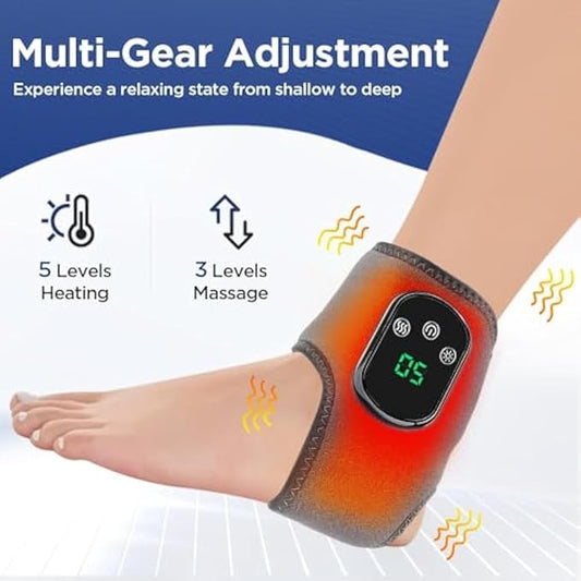 Emsense Foot Massager, 2026 New Emsense Triple Technology Foot Massager, Wireless & Portable with 3 Vibration Mode, 5 Heat Leavel, for Achilles Tendinitis and Plantar Fasciitis (1pcs)