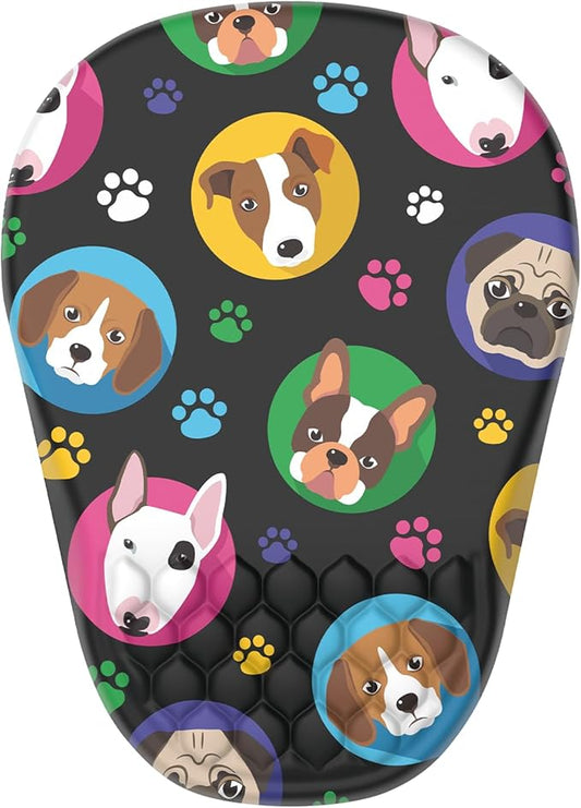 Ergonomic Mouse Pad Wrist Support, with Memory Foam & Non-Slip PU Base, Comfortable Massage Design Mouse Pad Relieve Wrist Fatigue&Pain, Suitable for Computer, Office and Home(06Cute Dogs)