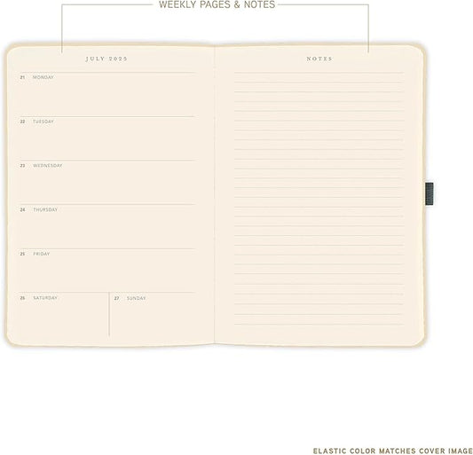Graphique 2026 Apollo Business Planner | 18 Month Organizer, July 2025 - Dec. 2026 | Weekly & Monthly Spreads | To-Do List & Note Pages | Pen Loop | Vegan Leather | Glossy Orange | 6” x 8”