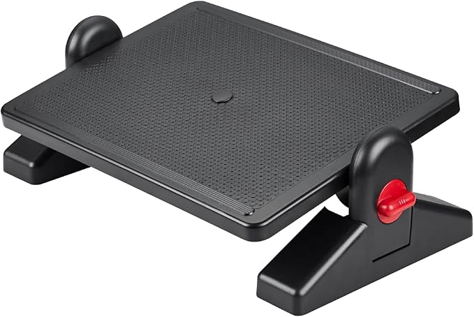 DXRacer Ergonomic Adjustable Desk Foot Rest, Foot Stools Footrest for Under Office Desk (Basic)