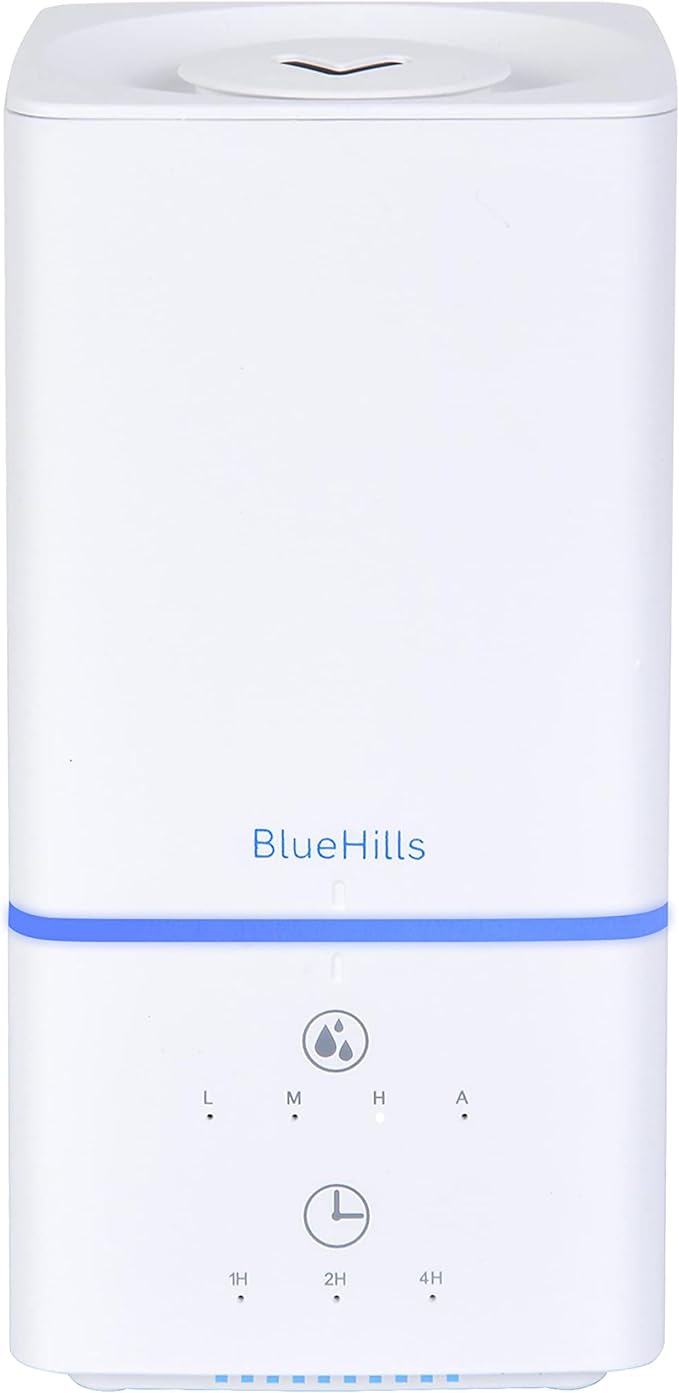 BlueHills 1000 ML Premium Essential Oil Diffuser Humidifier Combo Square White Aroma Diffuser for Large Room Home Quiet Modern Design Long Run Time High Capacity Oil Diffuser - Solid White - H101