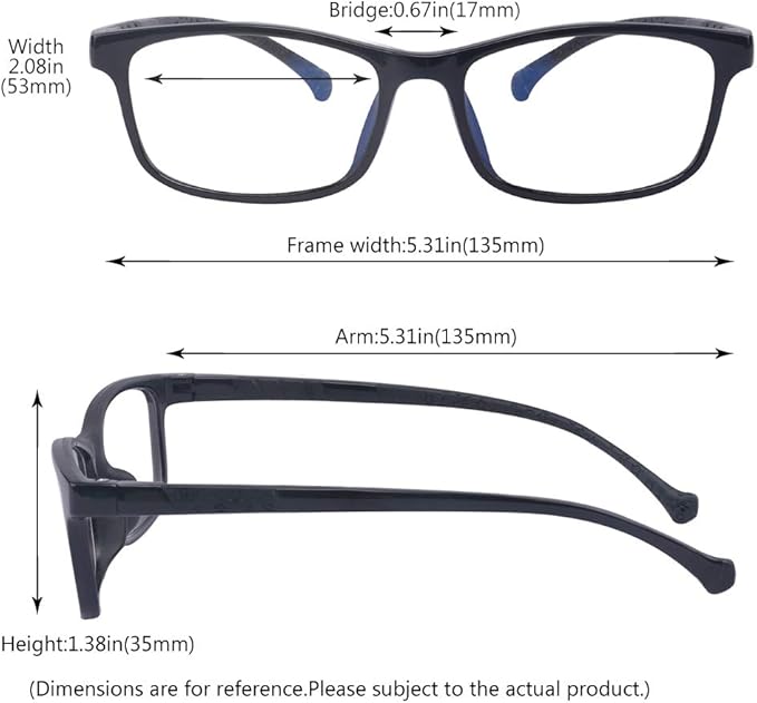 Outray Kids Blue Light Glasses for Teens Anti Eyestrain Computer Gaming Blue Light Glasses for boys Age 7-15