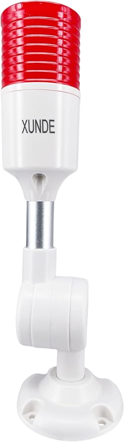 LED Warning Lights XUNDE Industrial Signal Lamp Machine Equipment Indicator Lights, Sound and Light Alarms 24V DC (1-Layer)