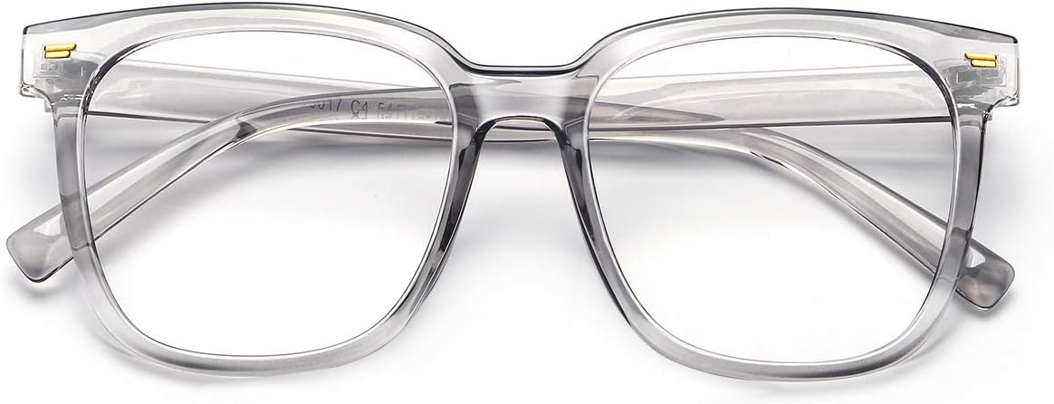 PANNER Oversized Square Blue Light Blocking Glasses for Women Men Anti Glare Reduce Eyestrain Computer Glasses