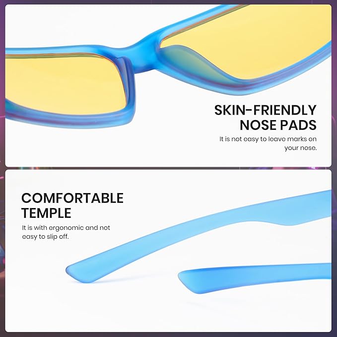 Cyxus Gaming Glasses for Men Women Blue Light Glasses for Computer Screen Reduce Eye Strain Sleep Better 8303
