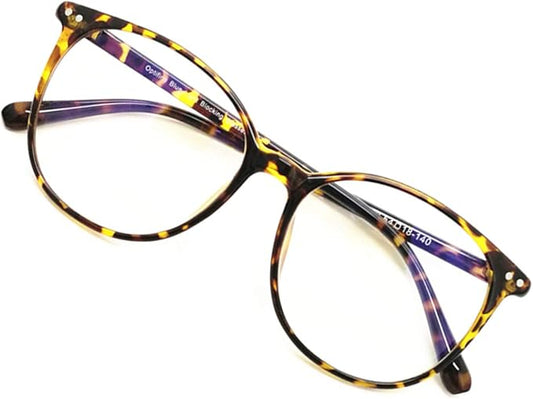 Reading Glasses Anti Blue Light Blocking Reader Oversized Frame for Women Men for Mid Big Face Anti Eyestains