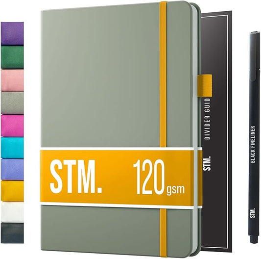 Bullet Dotted Journal Dot Grid Notebook | B5 Daily Journaling Notebooks for Personal Writing, Work, Women | 120gsm Thick Paper, Hard cover, Lay Flat Binding | B5 < 8.5 x 11 Cuaderno Libretas de apuntes