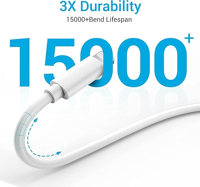 Quntis USBC to Lightning Cable for iPhone 3FT, 3Pack iPhone Charging Cable USB-C, Type-C Lightning Charger Cord MFi Certified for iPhone 14 13 12 Mini Pro Max 11 X XS XR 8 Plus iPad AirPods, White