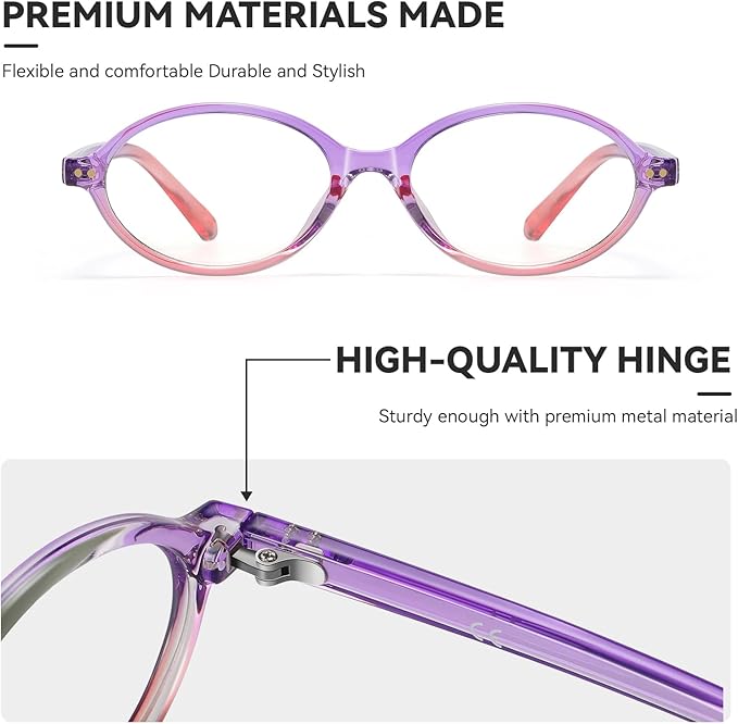 HAOLOTA Blue Light Blocking Glasses Women, Trendy Round Anti Eyestrain UV Glare TV Phone Computer Gaming Eyeglasses