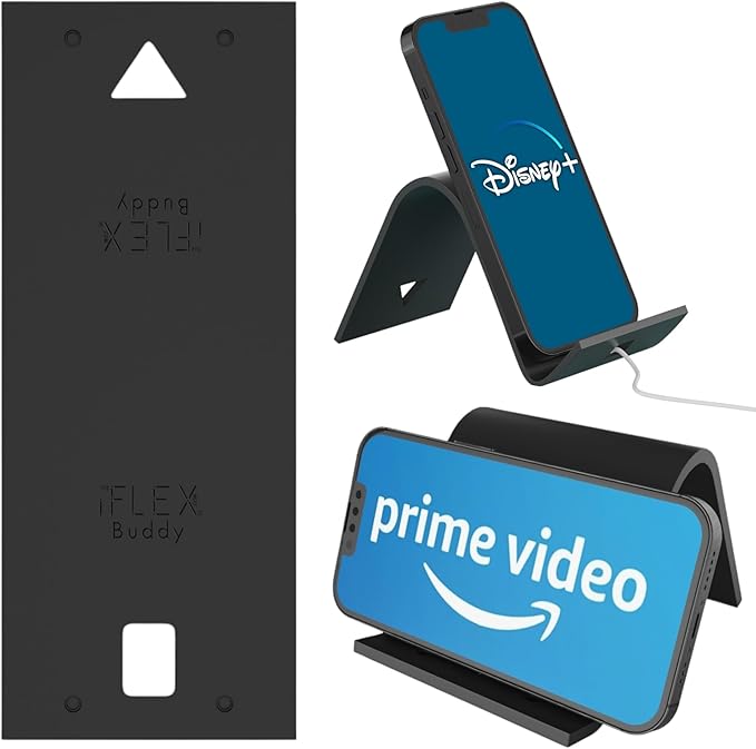 iFLEX Buddy Cell Phone and Tablet Stand Companion - Ideal for Air Travel, Work, and Home Use - Flexible Holder for All Mobile Devices - The Ultimate iPhone Cell Phone Stand Solution