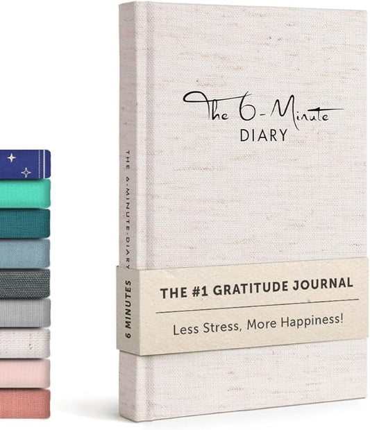 6-Minute Diary – 3-Million-User Gratitude Journal for Women & Men with Prompts – Guided Self Care Book Based on Positive Psychology – Daily Manifestation