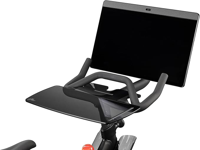 TFD The Tray+ | Compatible with Peloton Bikes+ ONLY (Dark)| Laptop Desk Tray - Premium Holder for Laptop, Tablet, Phone, Books & More - The Ultimate Peloton Accessories