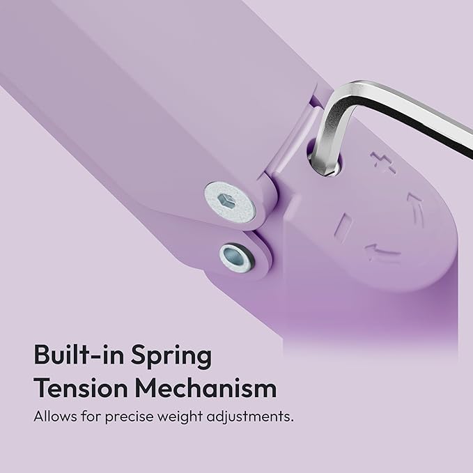 Pixio PS1D Wave Purple Dual Monitor Arm Stand Desk Mount - Fits up to 32 inches Monitors and up to 19.8lbs. VESA Compatibility and Integrated Cable Management