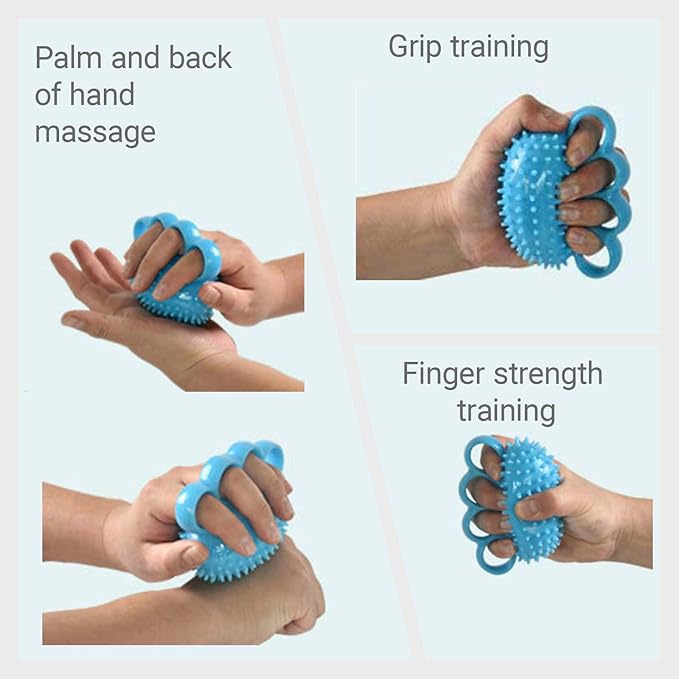 Stress Balls for Adults, Hand Grip Strength Trainer, Squeeze Balls for Hand Therapy - Pain Relief & Improve Flexibility, Hand Strengthening Devices Hand Exercisers for Strength Resistance Trainer
