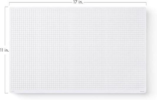 Notsu Graph Notepads 11 x 17 inch | Large Graphing Double Sided Drafting Pads with 1/4" Quad Grid Premium Thick Paper 120gsm