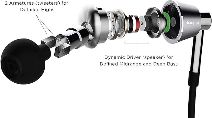 1MORE Triple Driver in-Ear Headphones with Microphone
