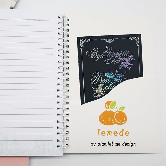 LEMEDE No Waste 12 Months Undated Planner, Handwritten Date Weekly and Monthly Planners, A5 Flexible Cover Weekly Planner To Do List Notebook with Storage Pocket, Ideal for Office School Supplies