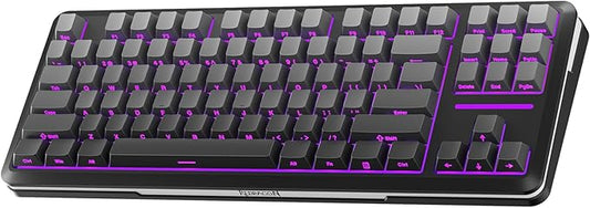 Redragon Wireless Mechanical Keyboard,3-Modes Bluetooth Gasket Hot Swappable TKL RGB Custom Keyboard,Pre-lubed Switches,Side Printed PBT Gradient Keycaps, South-Facing LEDs Socket