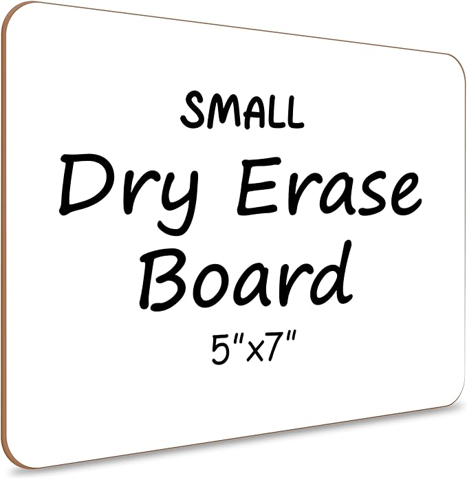 Scribbledo Small White Board Dry Erase Mini Whiteboard 5x7 Inch Small Dry Erase Board Board Dry Erase Lapboards Handheld Personal White Boards for Students Small Whiteboard Office Kitchen