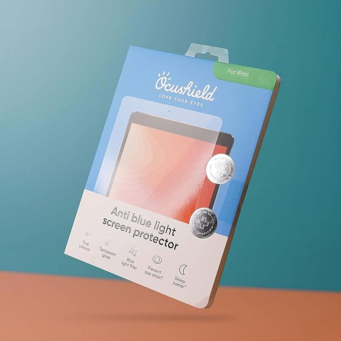 Ocushield Anti Blue Light Tempered Glass Screen Protector for Apple iPad 10.9” - 10th Gen - Blue Light Filter for iPad - Anti Glare - Protect Your Eyes & Improve Sleep (2022-2025)