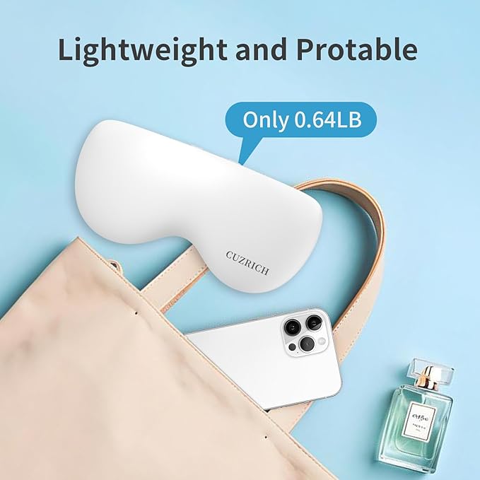 Eye Massager with Heat and Cooling Vibration for Relaxation Cool Massaging Eye Mask Electric Smart Heated and Cold Therapy Portable Eyemask Massage