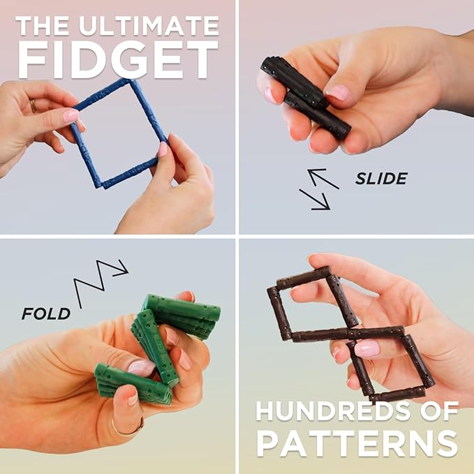 Stimagz Series II - Magnetic Fidget Tool - Supports Focus, Stress Relief and Mindfulness - Perfect for ADHD, Students and Creatives - Purple