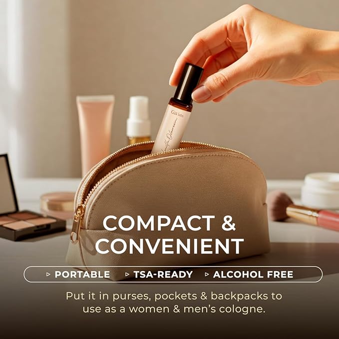 Gya Labs Vanilla Essential Oil Roll on for Skin - Self Care Roller Aromatherapy, Alcohol Free, Travel Size - 0.34 Fl Oz - 100% Pure Natural Vanilla Perfume Oil for Women