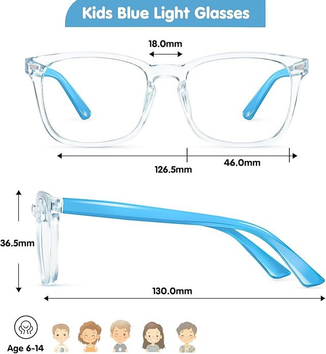 CHEERS DEVICES Blue Light Blocking Glasses for Kids Boys Girls Teens - Computer Glasses with Unbreakable Frame and Anti-Glare