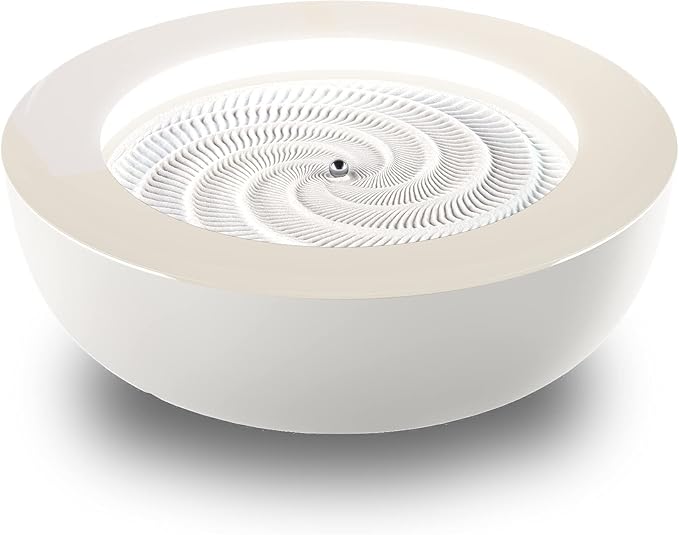 Homedics Drift Sandscape, Perpetual Motion Machine, Zen Garden, Meditation Accessories, Decorative Sandscape, Bluetooth, iOS, Android, by Homedics (21 Inch (Large), Cream)