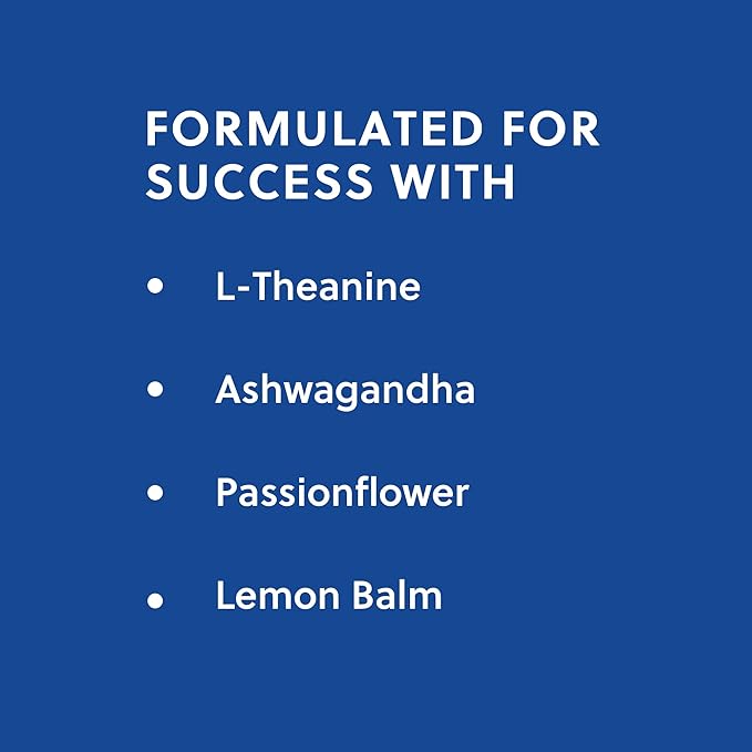 Quick Calm Mood Support Supplement with Ashwagandha, L-Theanine, Rapid Stress Relief and Relaxation – Cortisol Supplement - 60 ct