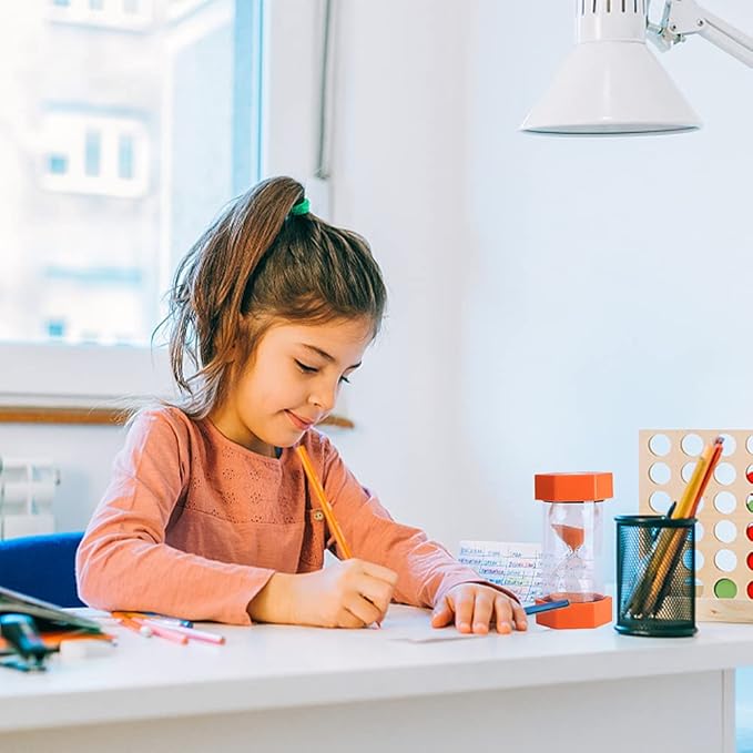 SANDTIMER 5 PcsColorful Hourglass, Sand Timers, Acrylic Hourglass Timer, Kitchen Timer,1/3/5/10/30 Minutes Sandglass for Classroom, Home, Kitchen, Office Decoration