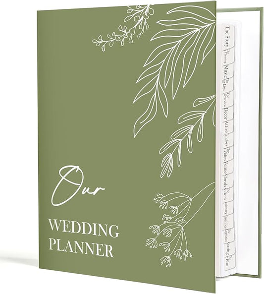 Wedding Planning Book and Organizer for Bride Newly Engaged Couples 222 Pages Bridal Wedding Planner Organizer Notebook with Sticker Checklists & Calendars for Bride To Be