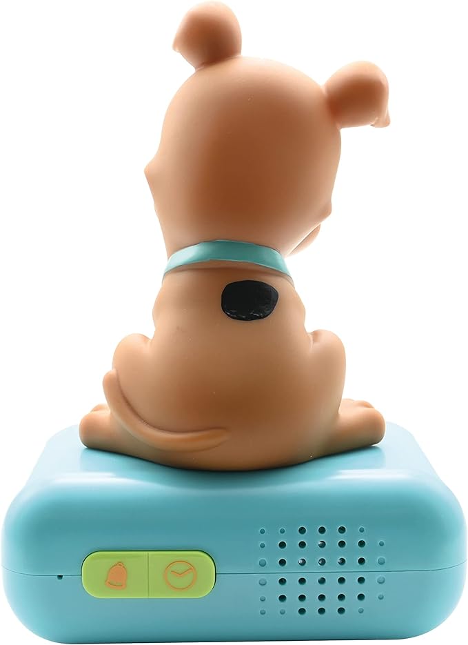 LEXiBOOK - Scooby-Doo Digital Alarm Clock for Kids with Night Light Snooze, Childrens Clock, Luminous Scooby-Doo, Blue Colour - RL800SD