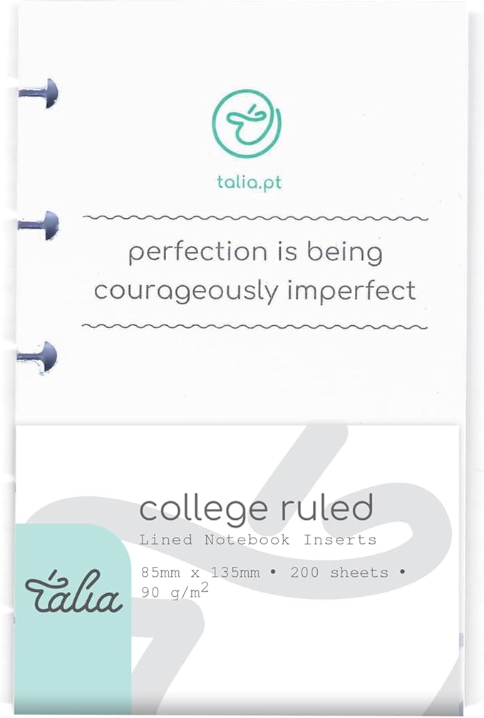 Talia Discbound Notebook Refills (College Ruled, A6 Mini (3in x 5in))