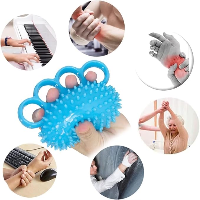 Hand Exerciser Ball, Finger Strengthener, Hand Grip Stress Balls for Adults, Hand Massager for Therapy Arthritis and Carpal Tunnel, Stress Relief, Set of 2