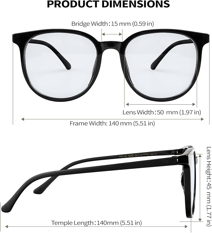 Blue Light Blocking Glasses for Women Men Clear Bluelight Eyeglasses for Gaming Computer Anti Eyestrain Reduce Eye Strain Game Glasses