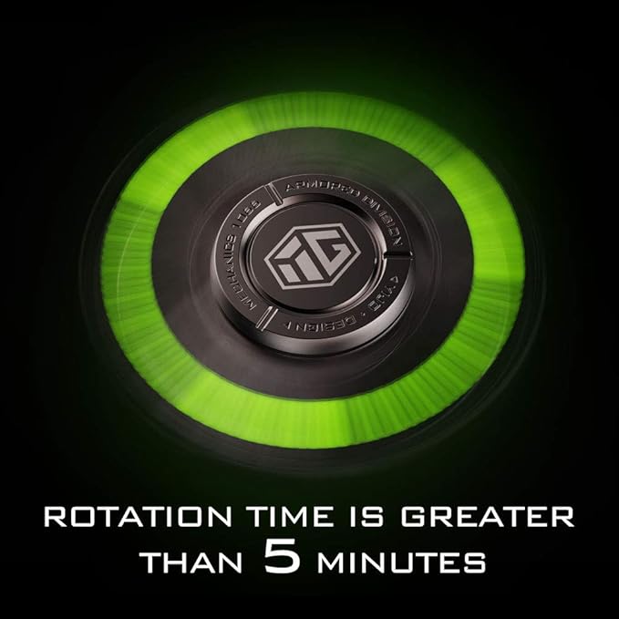 Fidget Spinners, Fidget Spinner Gifts for Adults and Kids, Stress Anxiety ADHD Relief Figets Toy, Metal Finger Hand Spinner Toys with Luminous Light, Spinner Absorb Solar Light Then Release in Dark