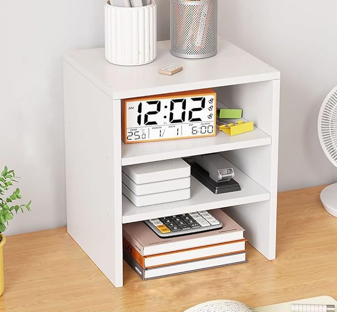 Computer Monitor Stand Riser,Double-layer monitor bracket + 3-layer independent storage rack,Desktop Organizer, Computer Monitor Stand for Screen, Laptop, Printer, Bookshelf for Home & Office.