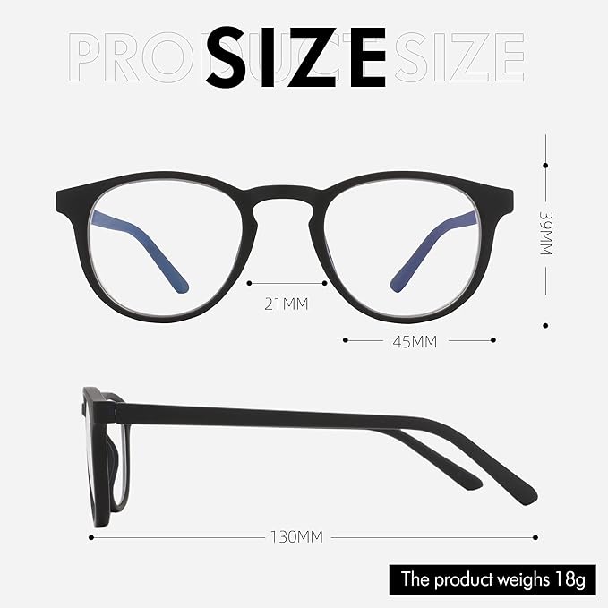 ZENOTTIC Kids Blue Light Blocking Glasses Anti Glare Lens Lightweight Frame Computer Eyeglasses for Boys and Girls