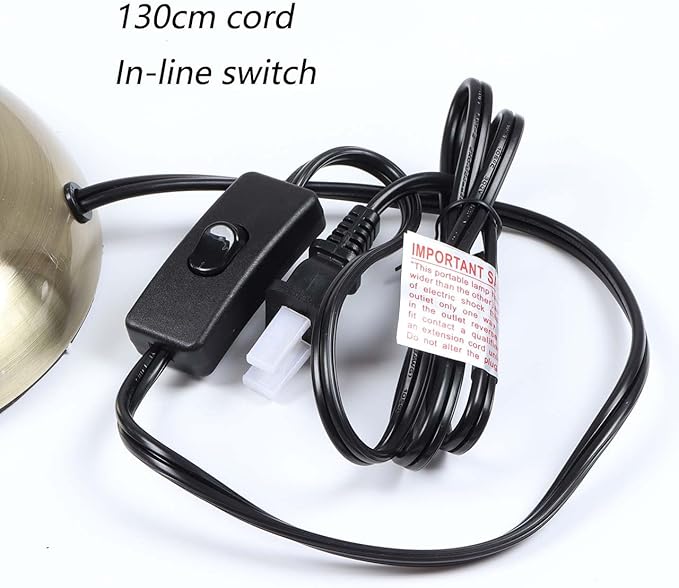 Bieye L10909 Tiffany Style Stained Glass Flower Petal Table Lamp with Brass Base for Home Décor (Orange Transparent, 8" Cherry Blossom)