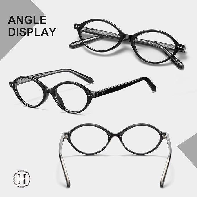 HAOLOTA Blue Light Blocking Glasses Women, Trendy Round Anti Eyestrain UV Glare TV Phone Computer Gaming Eyeglasses