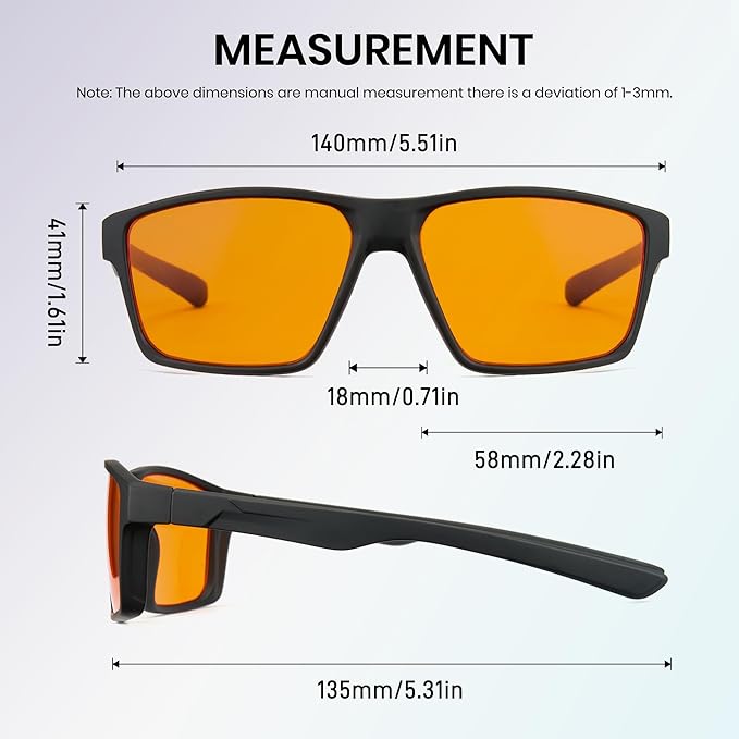 Cyxus Gaming Glasses for Men Women Blue Light Glasses for Computer Screen Reduce Eye Strain Sleep Better 8303