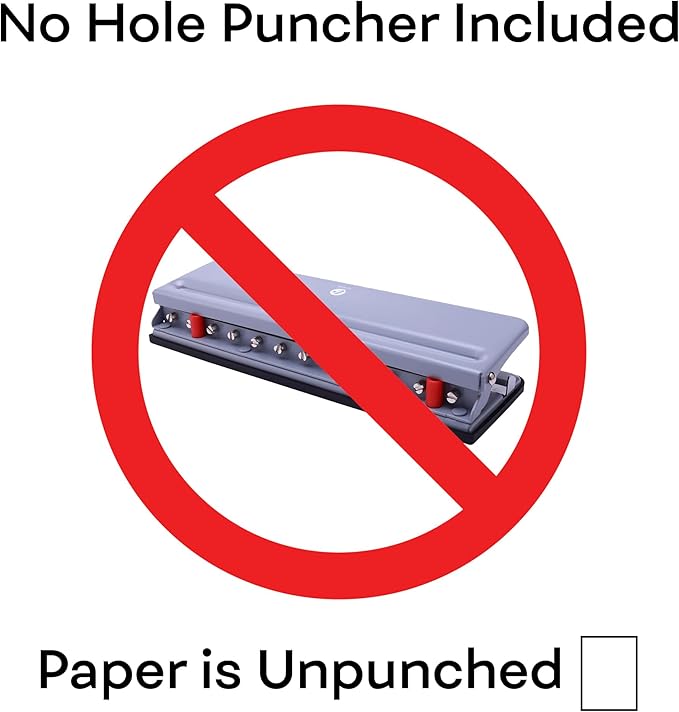 Blank 7 x 9.25 Inch Paper, 120 GSM, 200 Sheets, DIY Template Printing in Happy Planners, Classic Size Unpunched, Loose Leaf, White