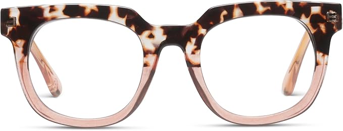 Peepers by PeeperSpecs Women's Oprah's Favorite Things Showbiz Square Blue Light Blocking Reading Glasses