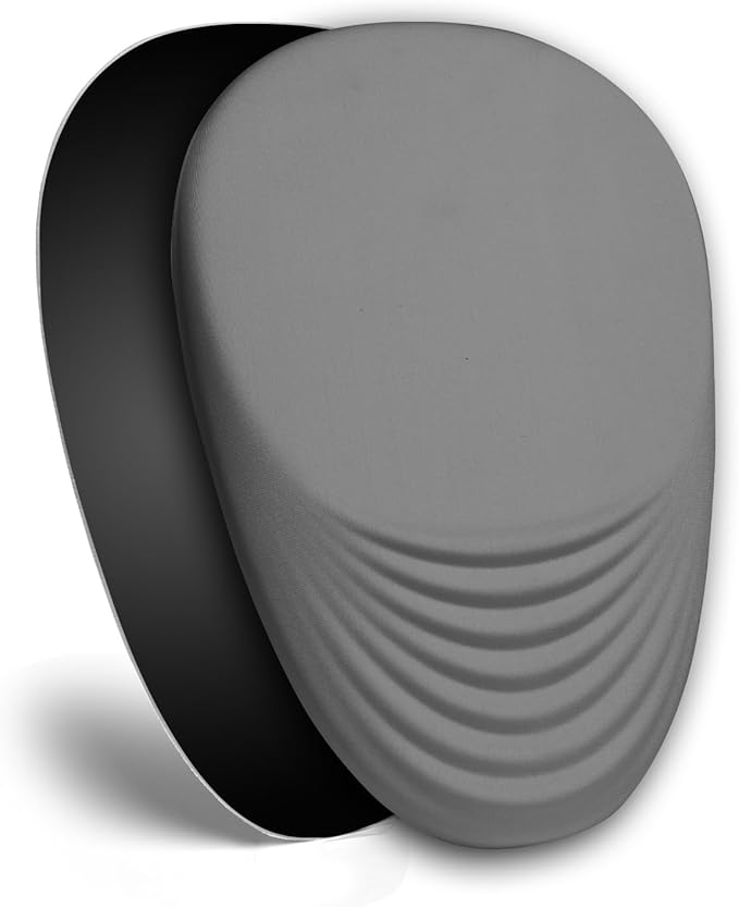 Ergonomic Mouse Pad with Wrist Rest Support,Mousepad Relief Carpal Tunnel Pain, Entire Memory Foam Mouse Pad with Non-Slip PU Base, Wireless Mouse Pad, Gray